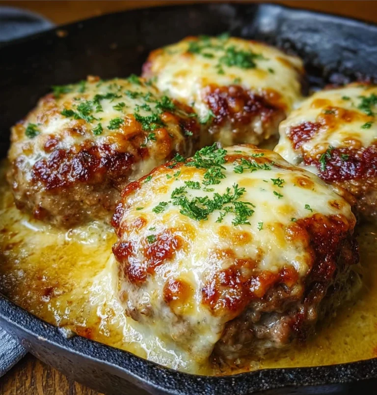 Cheesy Baked Meat Patties