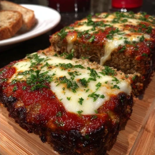 Mozzarella-Stuffed Italian Meatloaf