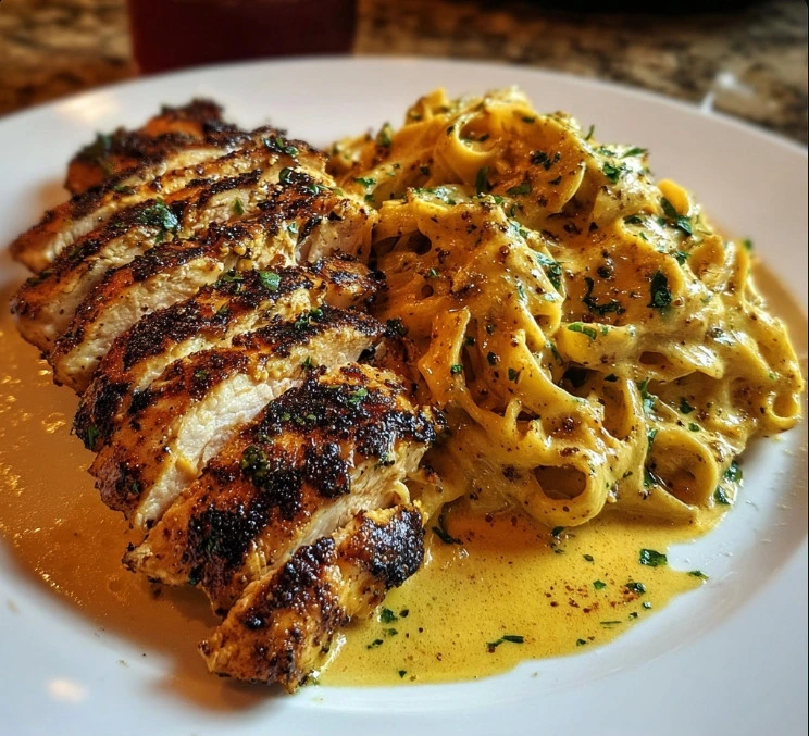 Cajun Chicken Alfredo Fettuccine