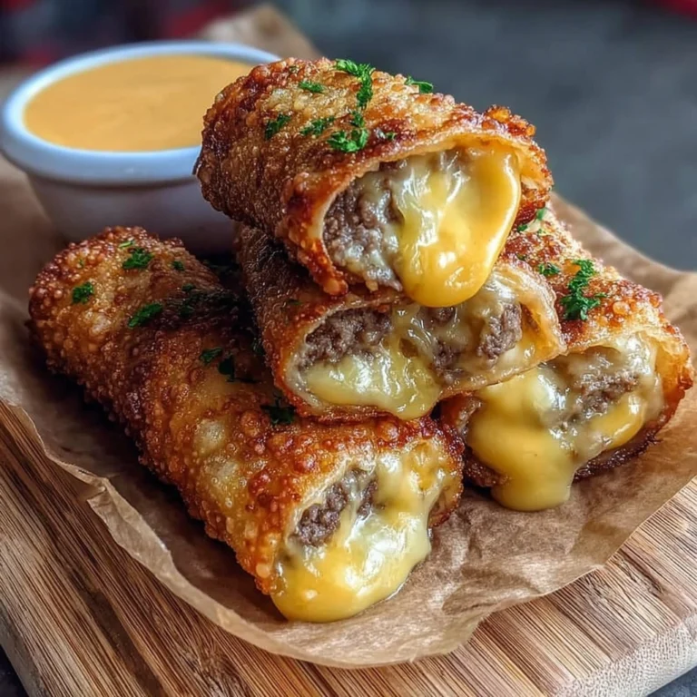 Cheeseburger Egg Rolls