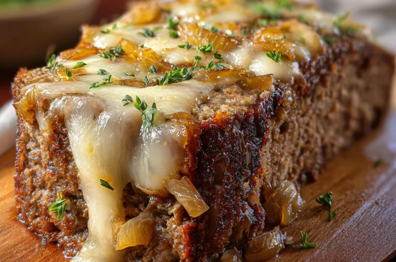 Crockpot French Onion Beefloaf