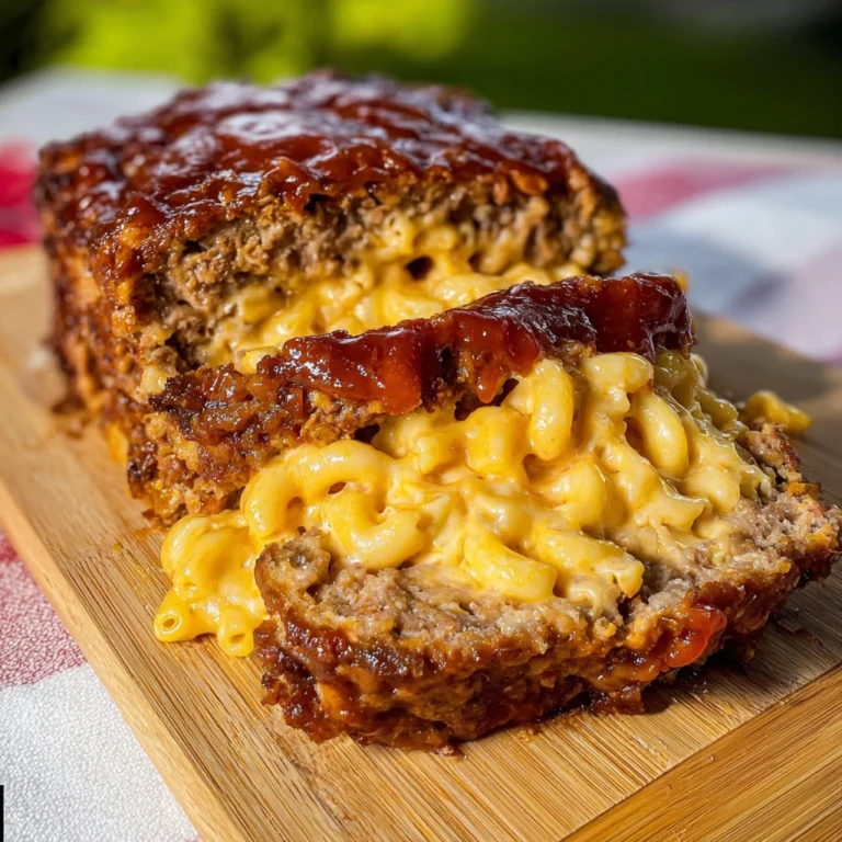 Mac And Cheese Stuffed Meatloaf