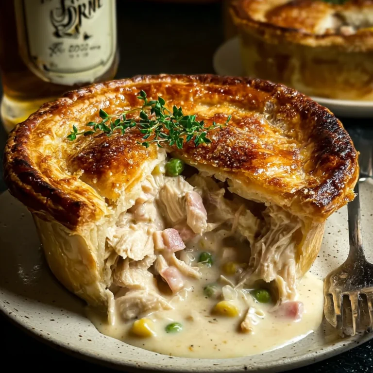 Chicken and Ham Creamy Pie