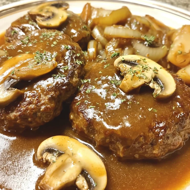 Hamburger Steaks Brown Gravy