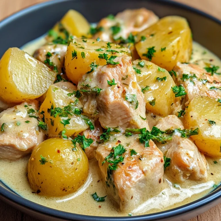 Creamy Chicken Mustard & Potatoes