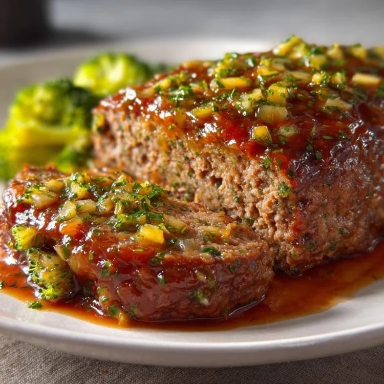 Glazed Herb Beef Meatloaf