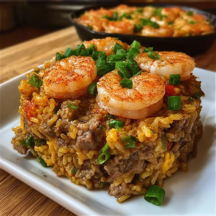 Shrimp Dirty Rice Skillet