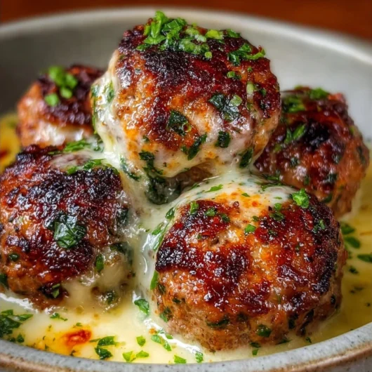 Smoked Cheese Stuffed Meatballs