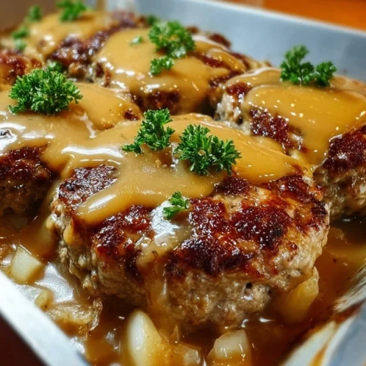 Classic Salisbury Steak with Onion Gravy