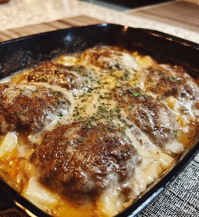 Amish Hamburger Steak Bake