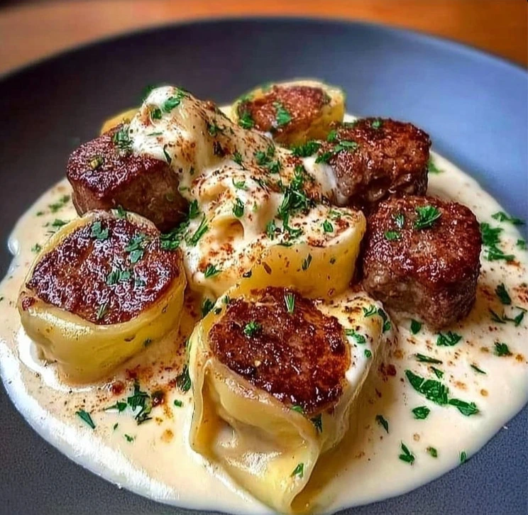 Creamy Ricotta Beef Stuffed Pasta