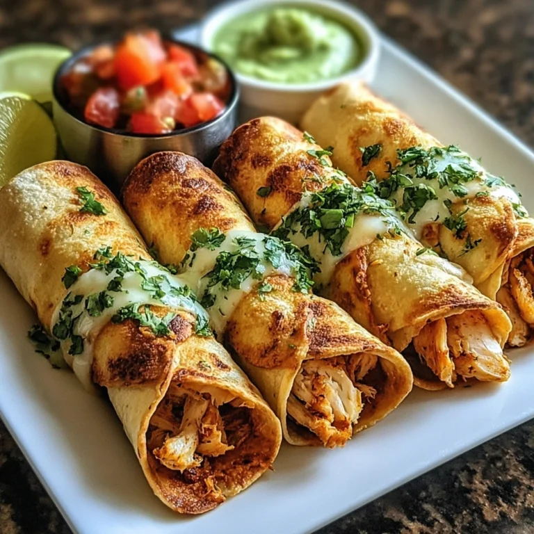 Homemade Chicken Taquitos