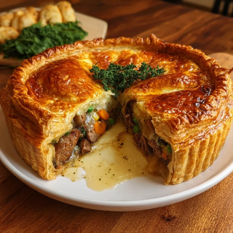 Creamy Meat and Vegetable Pie