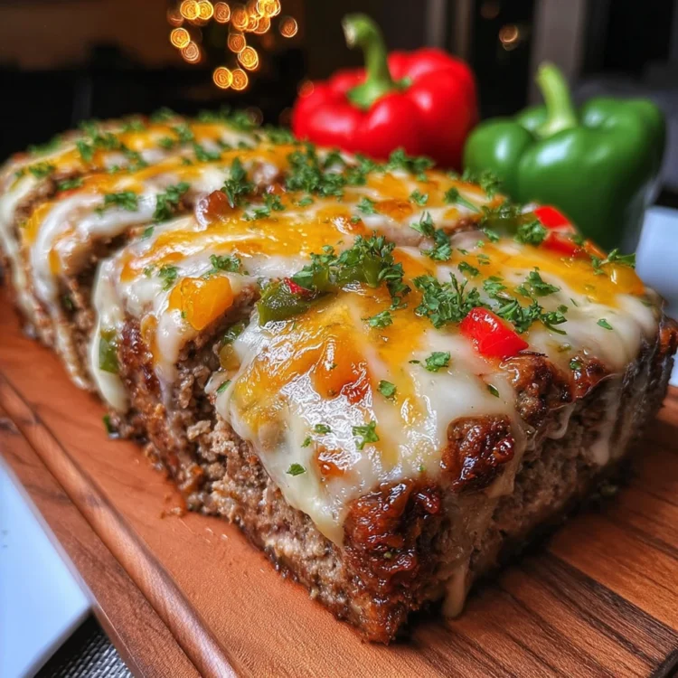 Philly Cheese Steak Meatloaf