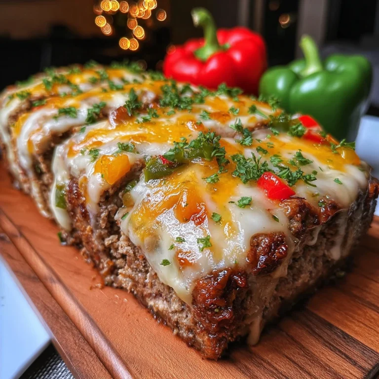 Philly Cheese Steak Meatloaf