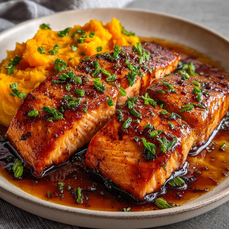 Maple Syrup Lacquered Salmon with Roasted Potatoes