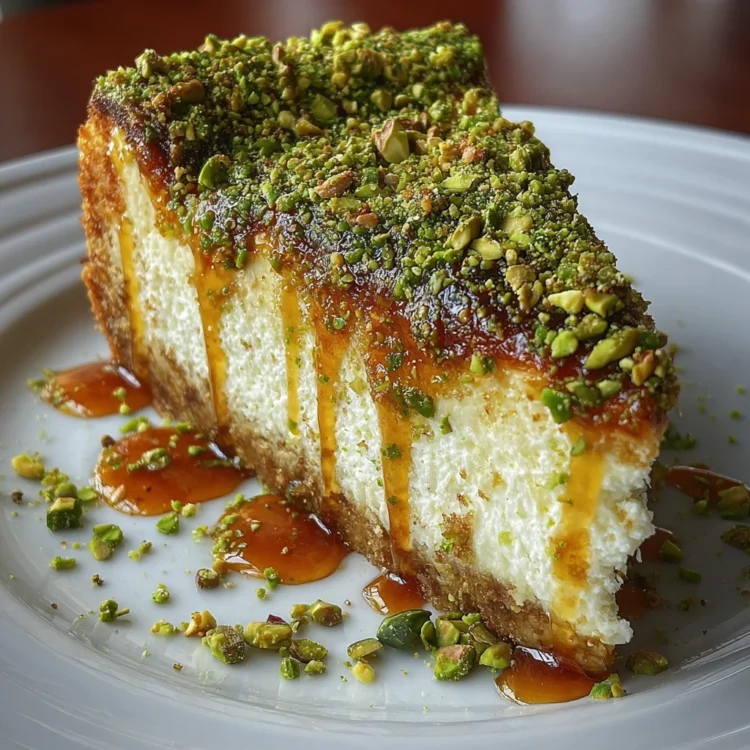 Baklava Pistachio Cheesecake Bliss