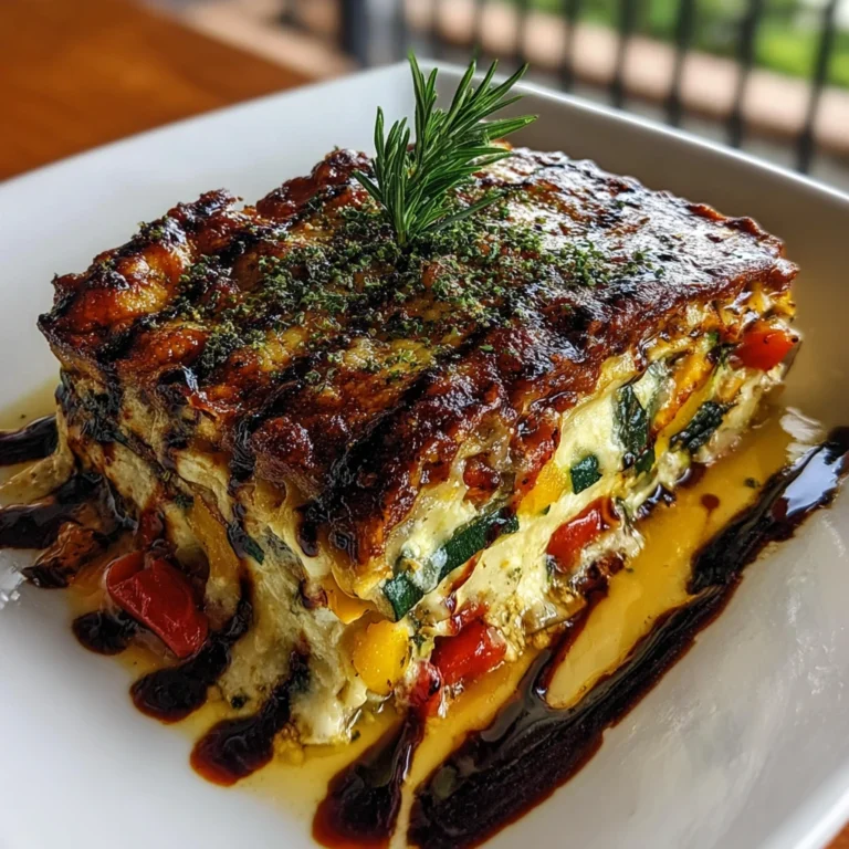 Roasted Vegetable Lasagna with Balsamic Glaze