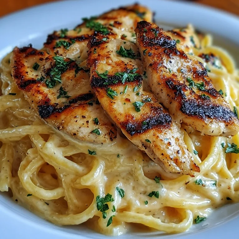 Creamy Spaghetti with Grilled Chicken