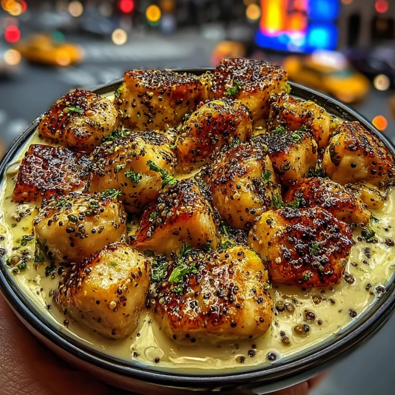 Lemon Pepper Chicken Cubes with Creamy Tartar Sauce