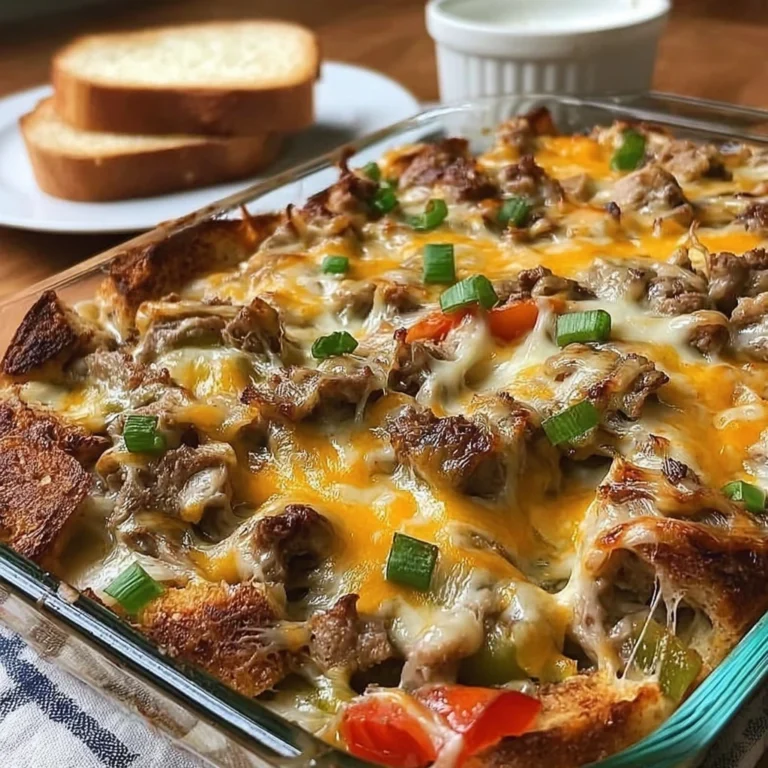 Philly Cheese Steak Casserole