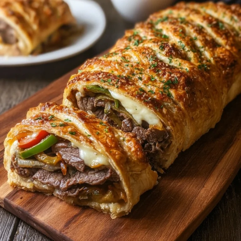 Philly Cheese Steak Stuffed Bread