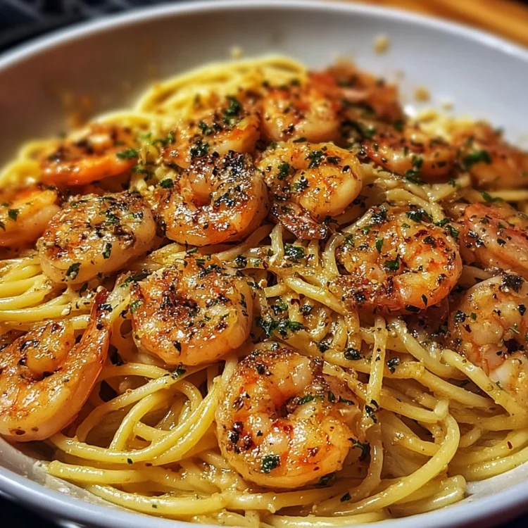 Creamy Garlic Butter Shrimp Pasta