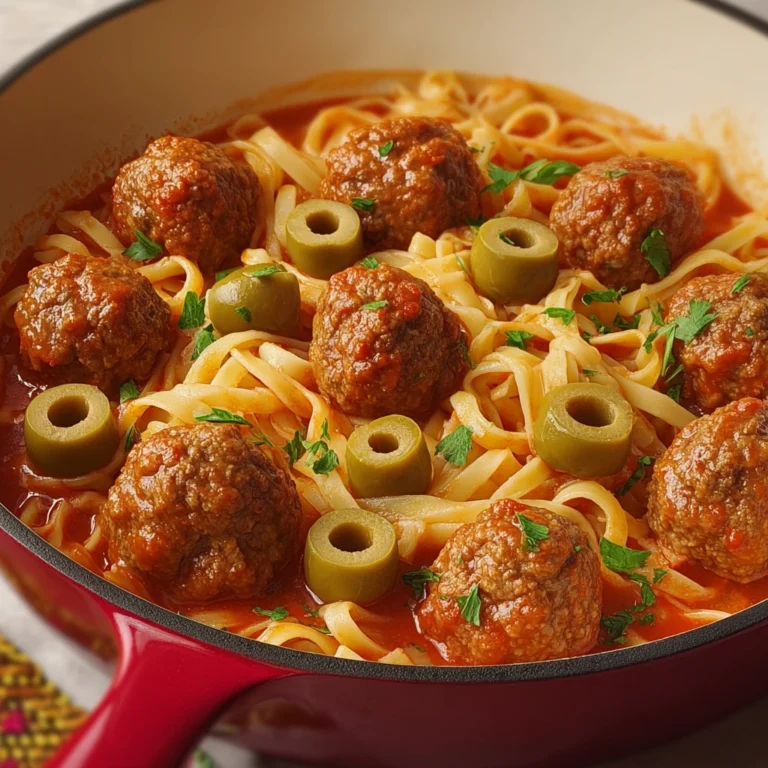Noodles with Meatballs in Sugo Sauce