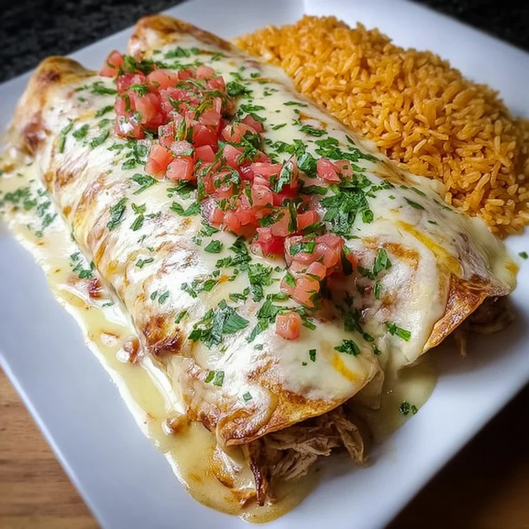 Queso Chicken Enchiladas