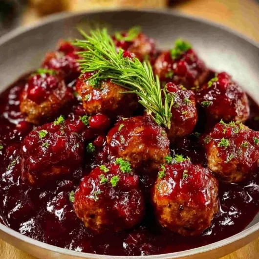 Christmas Cranberry Meatballs