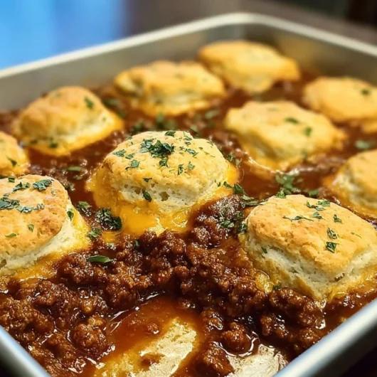 Sloppy Joe Biscuit Bake