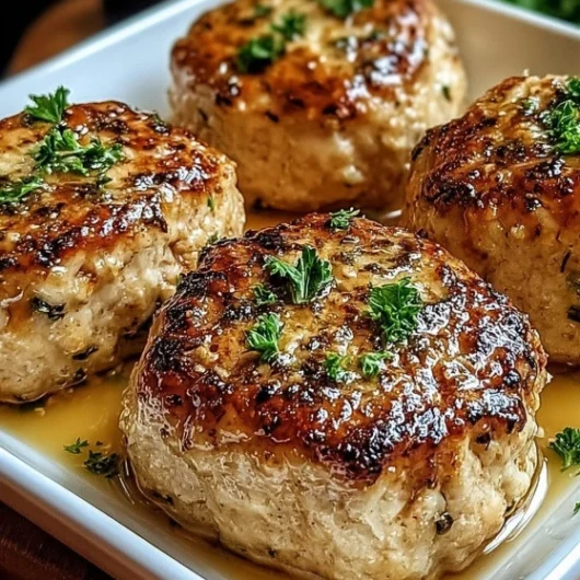 Garlic Parmesan Chicken Meatloaves
