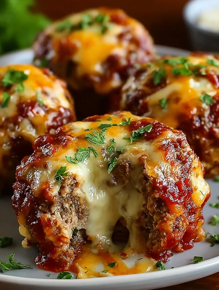 Cheesy Stuffed Meatloaf Muffins