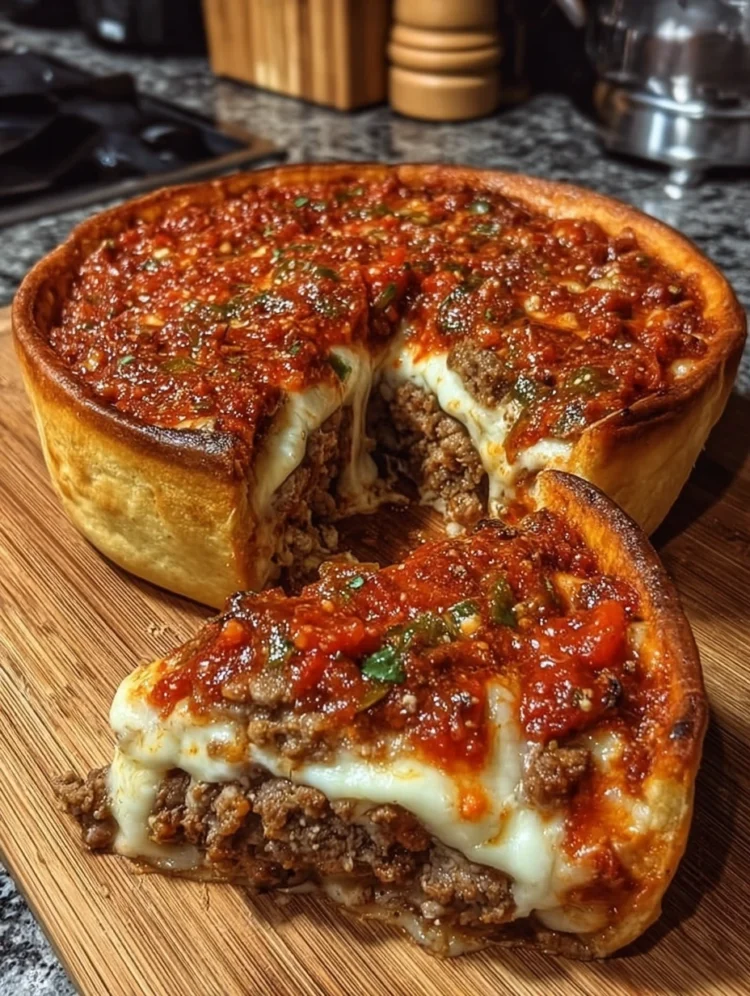 Deep Dish Meat Lover’s Pizza Pie