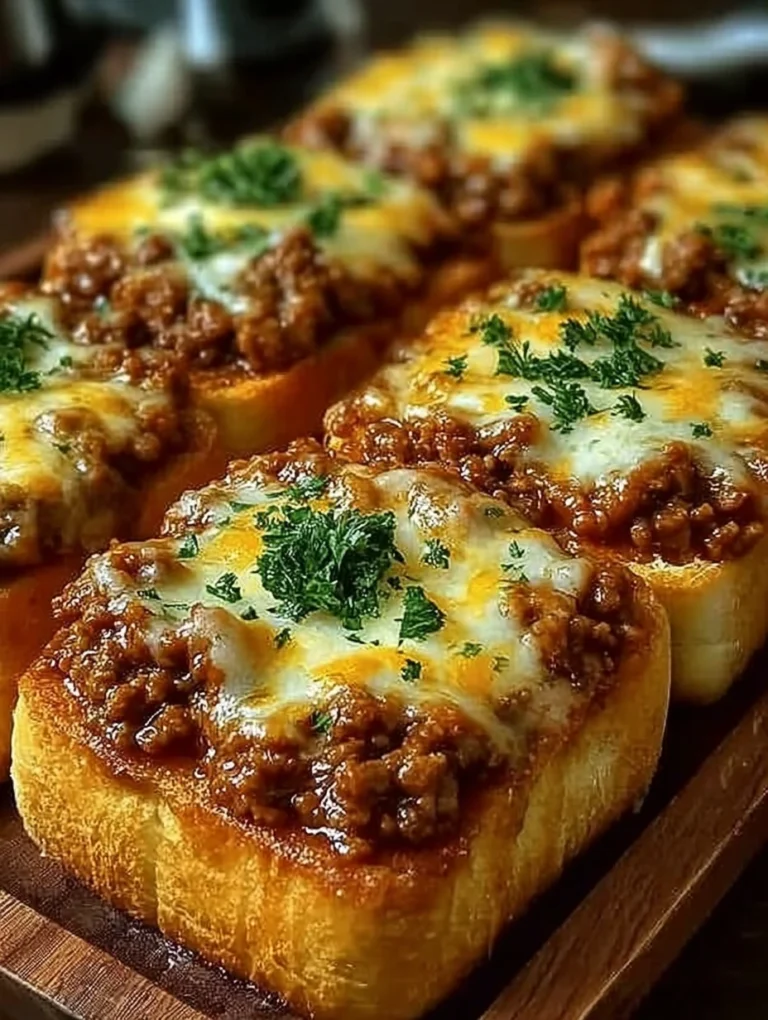 Cheesy Sloppy Joe Texas Toast