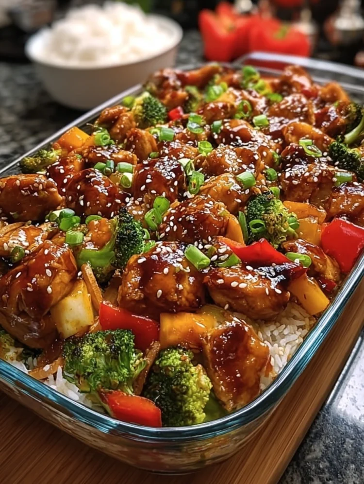 Teriyaki Chicken and Veggie Casserole