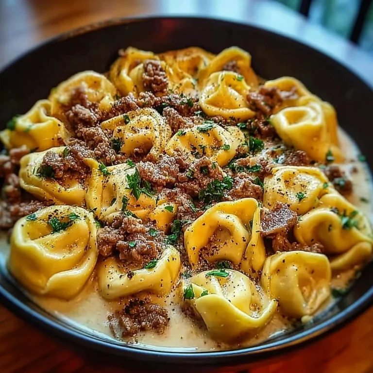 Cheesesteak Tortellini in Rich Provolone Sauce