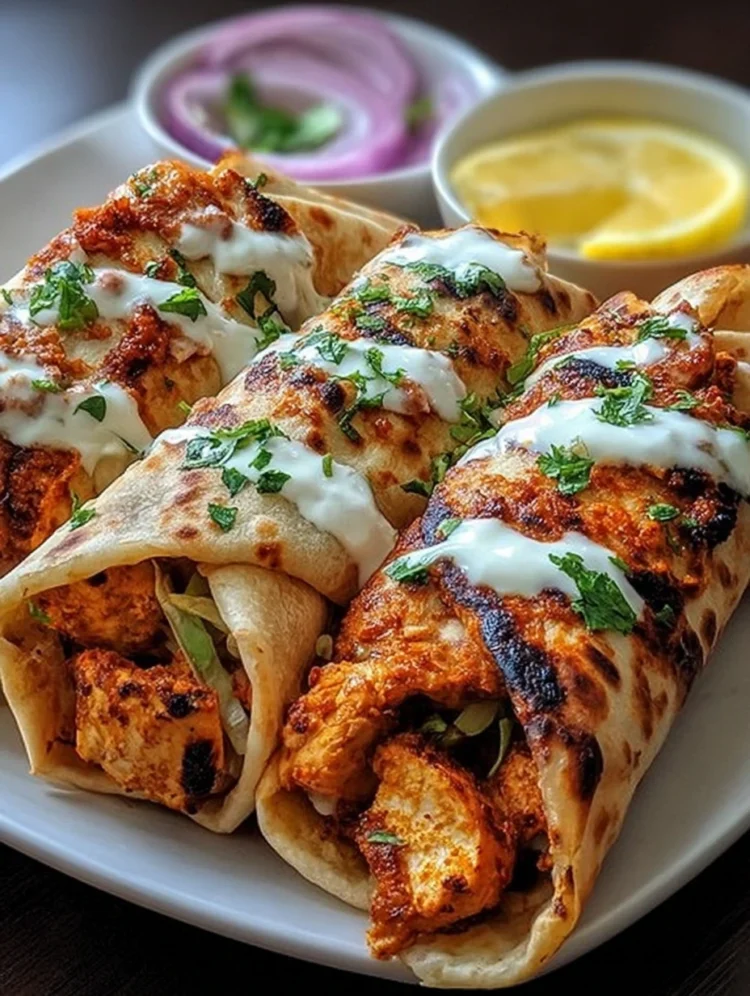 Chicken Tikka Kathi Rolls
