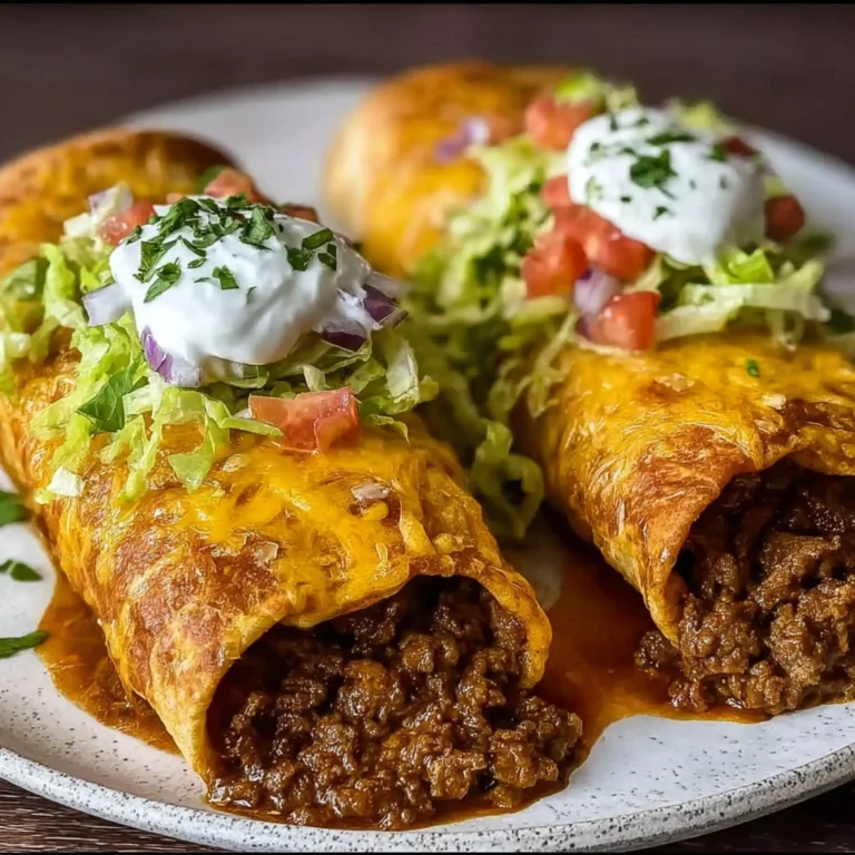 Crispy Beef and Cheese Chimichangas