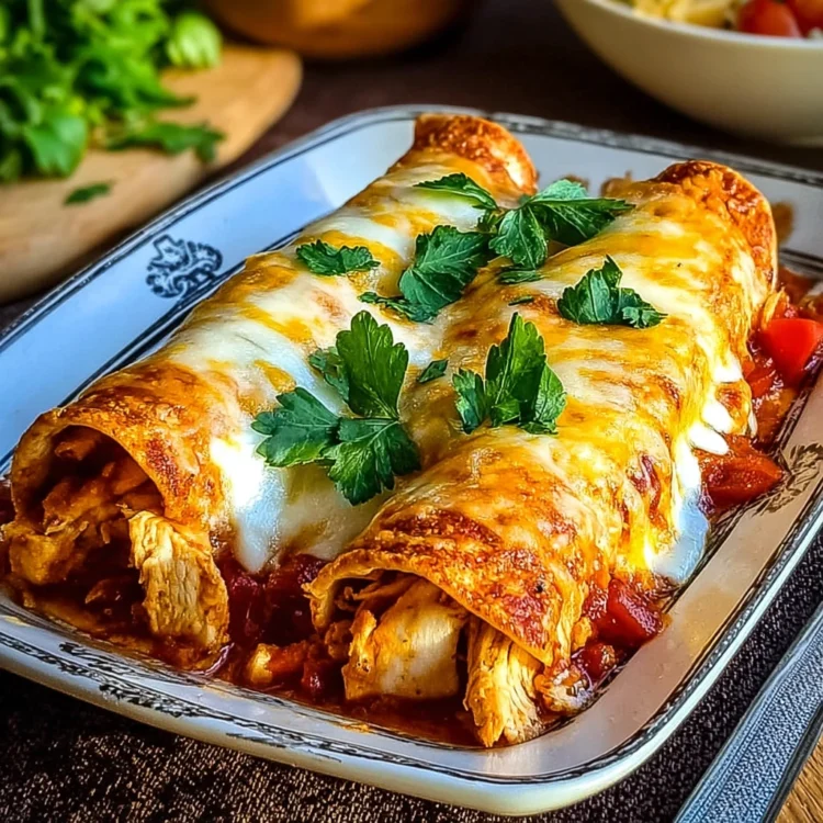 Cheesy Chicken Enchiladas