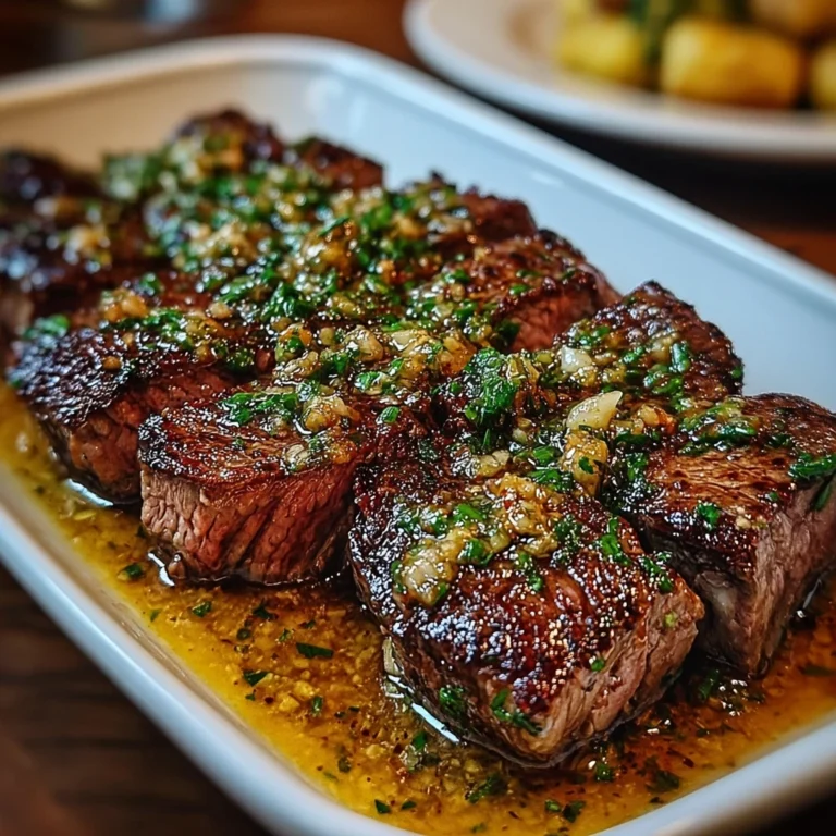 Garlic Butter Steak Bites with Herb Pan Sauce