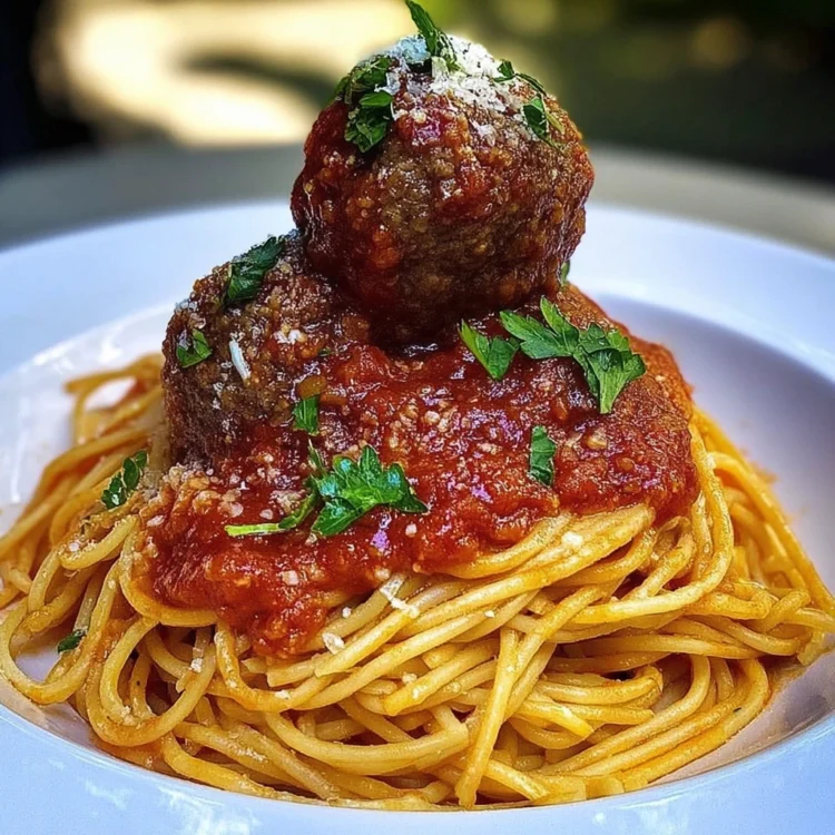 Spaghetti with Classic Italian Meatballs