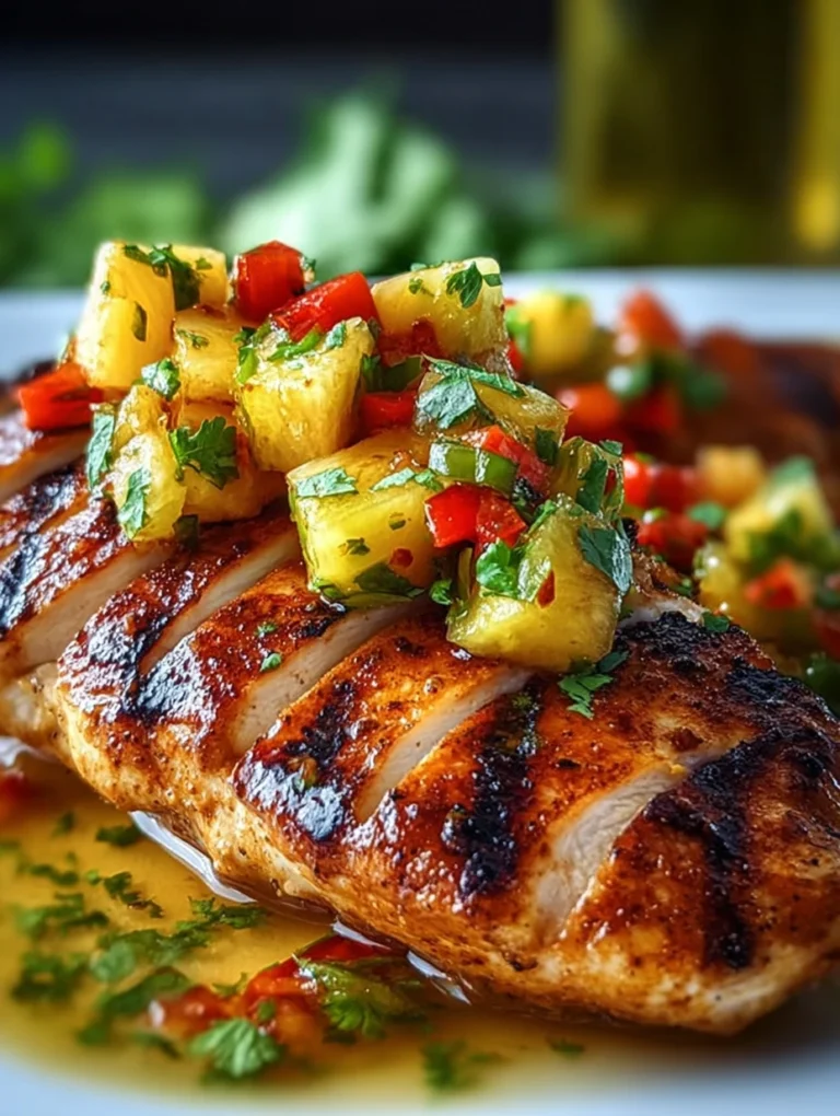 Grilled Chili-Lime Chicken with Pineapple Salsa