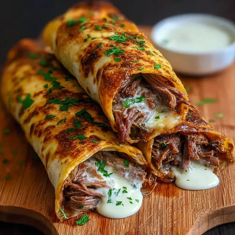 French Dip Tortilla Roll Ups