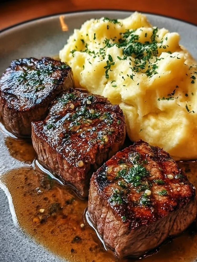 Garlic Butter Beef Medallions