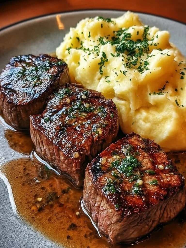 Garlic Butter Beef Medallions