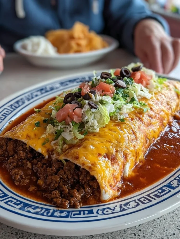 Classic Smothered Beef Burrito (Wet Burrito)