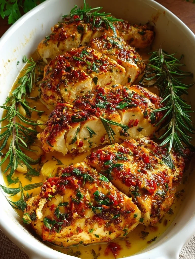 Garlic Rosemary Baked Chicken Breast