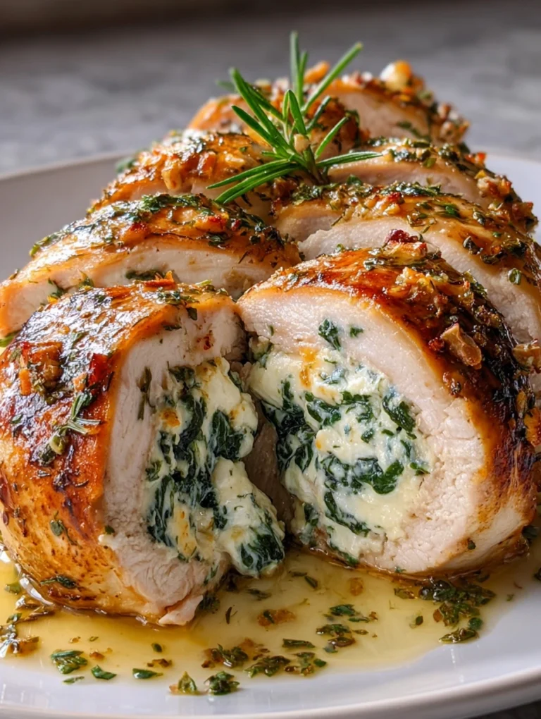 Spinach & Cream Cheese Stuffed Chicken Breast