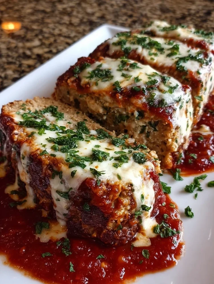 Cheesy Italian Meatloaf Parmesan